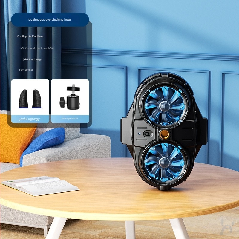 BINBO/HOOYS SRQ-X25 Vezeték nélküli mobiltelefon hűtő, félvezetős hűtés, három fokozat, 3W, ABS