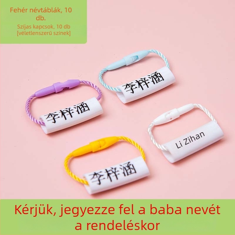 Név címkék óvoda és általános iskola számára, vízálló és szakadásálló, aranyos stílus, nyomtatott kivitel