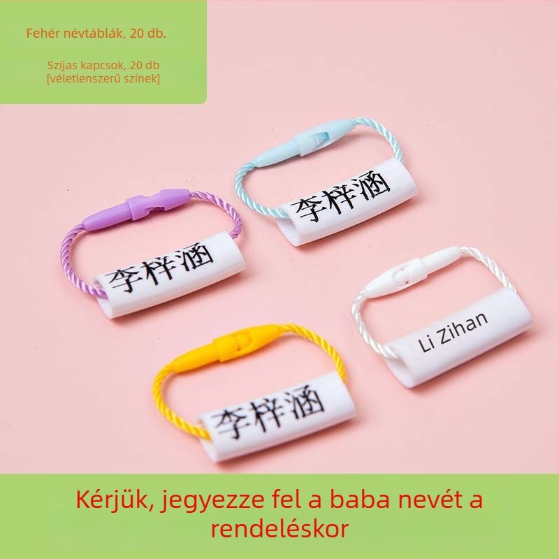 Név címkék óvoda és általános iskola számára, vízálló és szakadásálló, aranyos stílus, nyomtatott kivitel