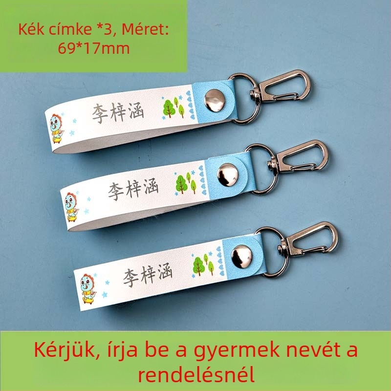 Név címkék óvoda és általános iskola számára, vízálló és szakadásálló, aranyos stílus, nyomtatott kivitel