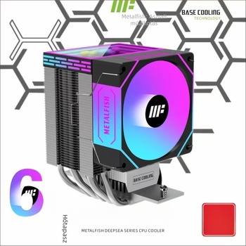 CPU hűtő Prism 1600, 6 hőcső, hidraulikus csapágy, levegőhűtés