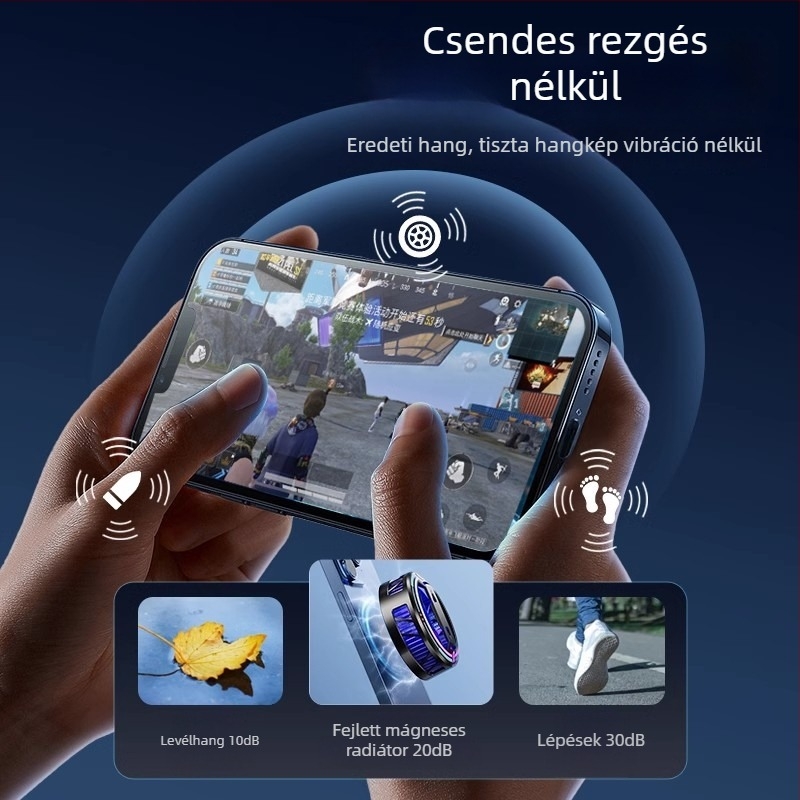 Mágneses telefonhűtő félvezető hűtéssel, asztali vagy állványos tartó, gyorshűtés