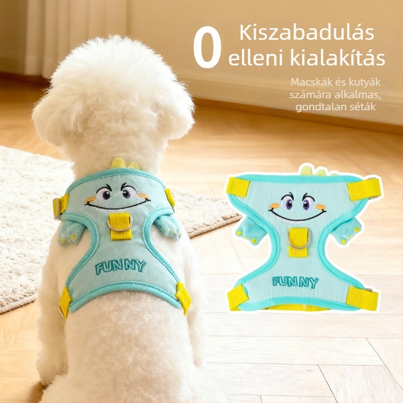 I-alakú kutyahám velúr masni mintával, poliészter, állítható.