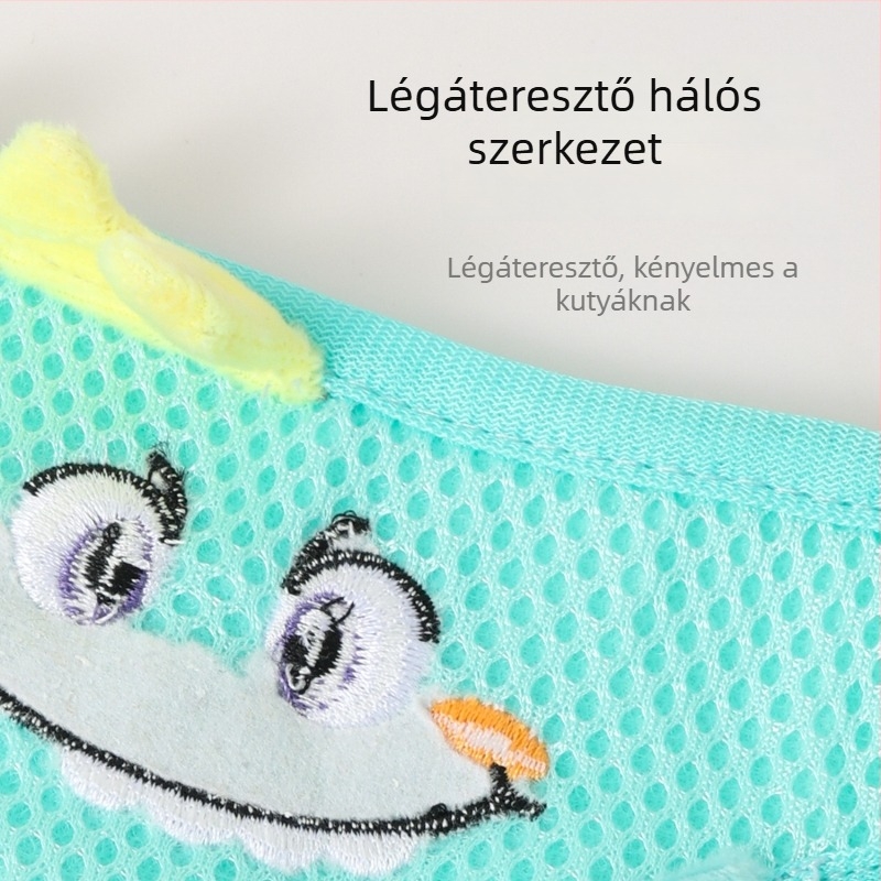 I-alakú kutyahám velúr masni mintával, poliészter, állítható.