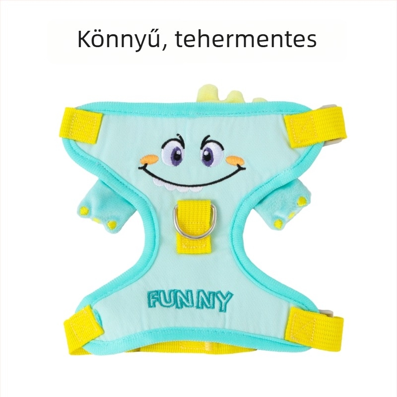 I-alakú kutyahám velúr masni mintával, poliészter, állítható.