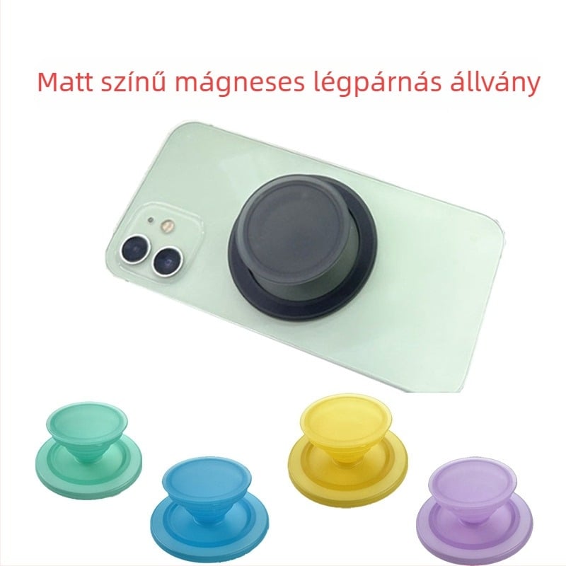 Átlátszó, színes mágneses légzsákos tartó MagSafe-hez ívelt éllel, testreszabható szín és tintával töltött légzsák