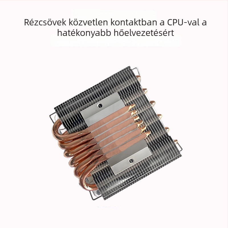 CPU hűtő Zr 600-45, 6 hőcső, hidraulikus csapágy, 900–2000 rpm, léghűtés