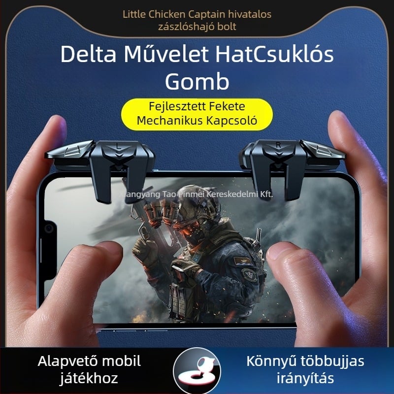 Hat ujjas mechanikus vállgomb mobil játékokhoz – vezeték nélküli, nem standard interfész, kezdő szint