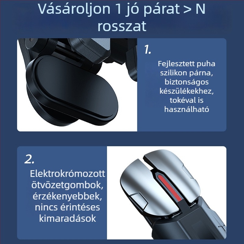 Hat ujjas mechanikus vállgomb mobil játékokhoz – vezeték nélküli, nem standard interfész, kezdő szint
