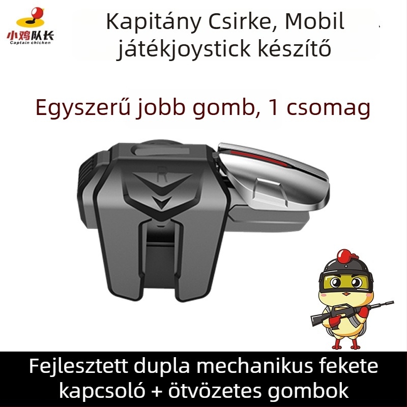 Hat ujjas mechanikus vállgomb mobil játékokhoz – vezeték nélküli, nem standard interfész, kezdő szint