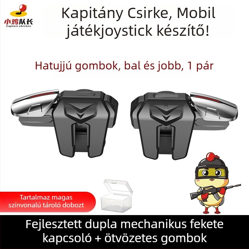 Hat ujjas mechanikus vállgomb mobil játékokhoz – vezeték nélküli, nem standard interfész, kezdő szint