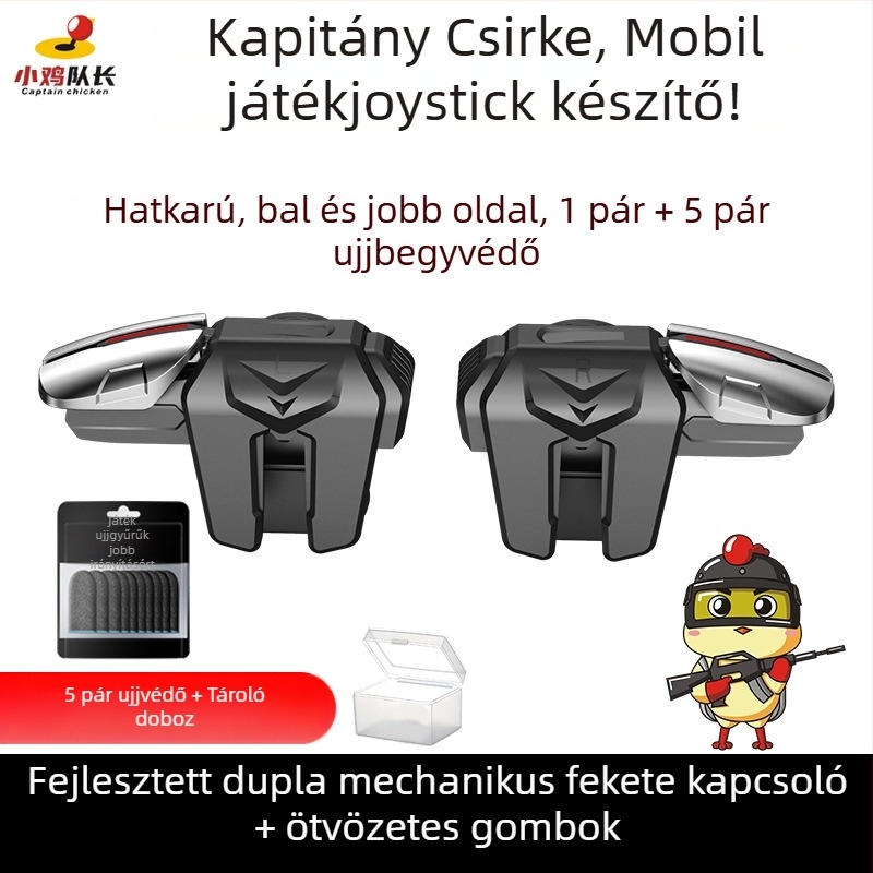 Hat ujjas mechanikus vállgomb mobil játékokhoz – vezeték nélküli, nem standard interfész, kezdő szint