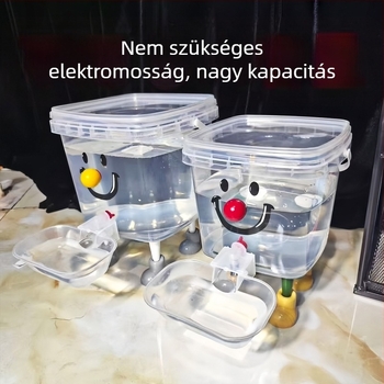 Műanyagból készült, nem elektromos háziállatvíz-adagoló, nagy kapacitású macskáknak
