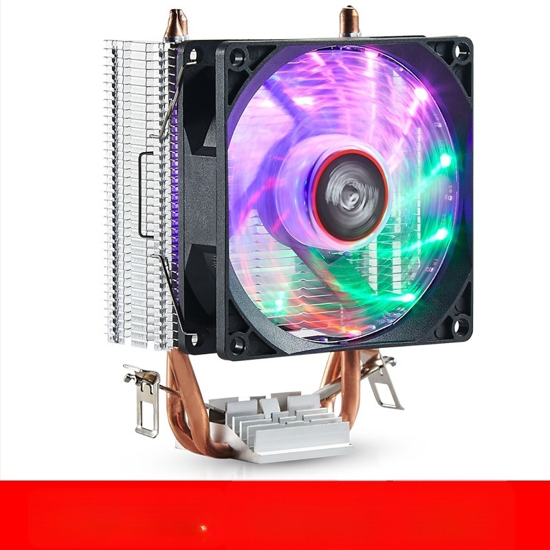CPU hőleadó, réz kettős cső, olajjal töltött csapágy, 1 200 RPM, ultracsendes