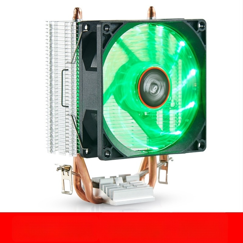 CPU hőleadó, réz kettős cső, olajjal töltött csapágy, 1 200 RPM, ultracsendes