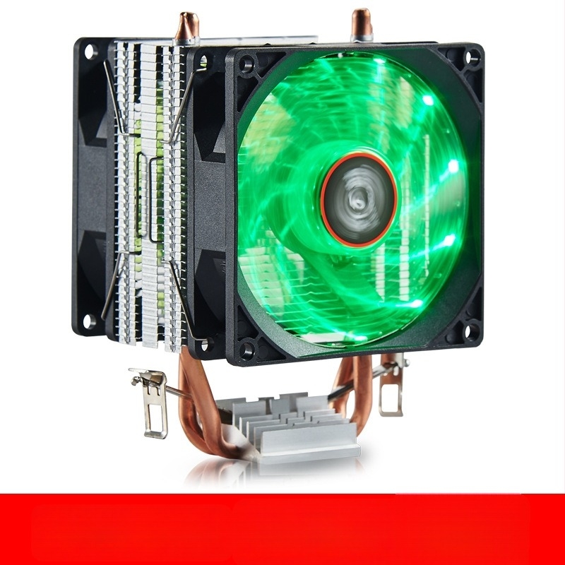CPU hőleadó, réz kettős cső, olajjal töltött csapágy, 1 200 RPM, ultracsendes