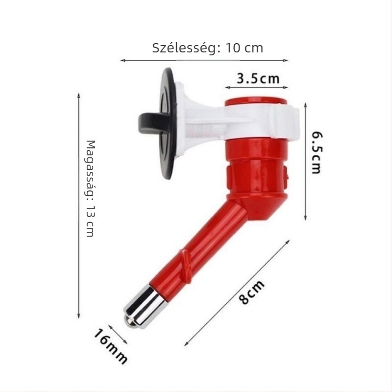 Kutyakennelbe függeszthető vízadagoló, műanyag test, golyós ivófej, csomagolás 144 darab, doboz méretei 63×46×53 mm