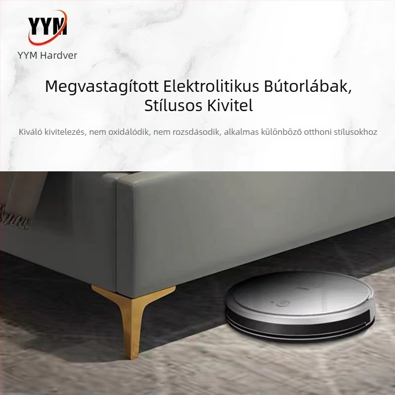 Háromágú fém bútólábak, vastagított kivitel