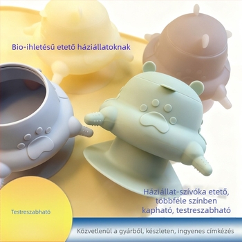 Szilikonból készült etetőeszköz, amely utánozza az anyatej mellbimbóját, egyszerre négy üveg etetésére képes, háziállatoknak, gyógyszerekhez és kutyaeledelhez