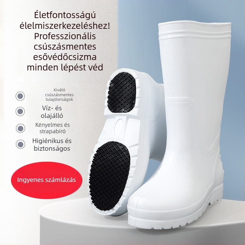 Esőcsizmák EVA felsőrész, középmagas cső, csúszásmentes talp, textil talpbetét, uniszex
