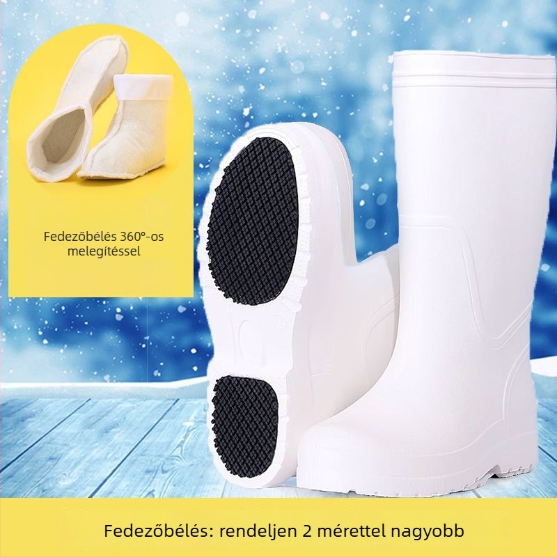Esőcsizmák EVA felsőrész, középmagas cső, csúszásmentes talp, textil talpbetét, uniszex