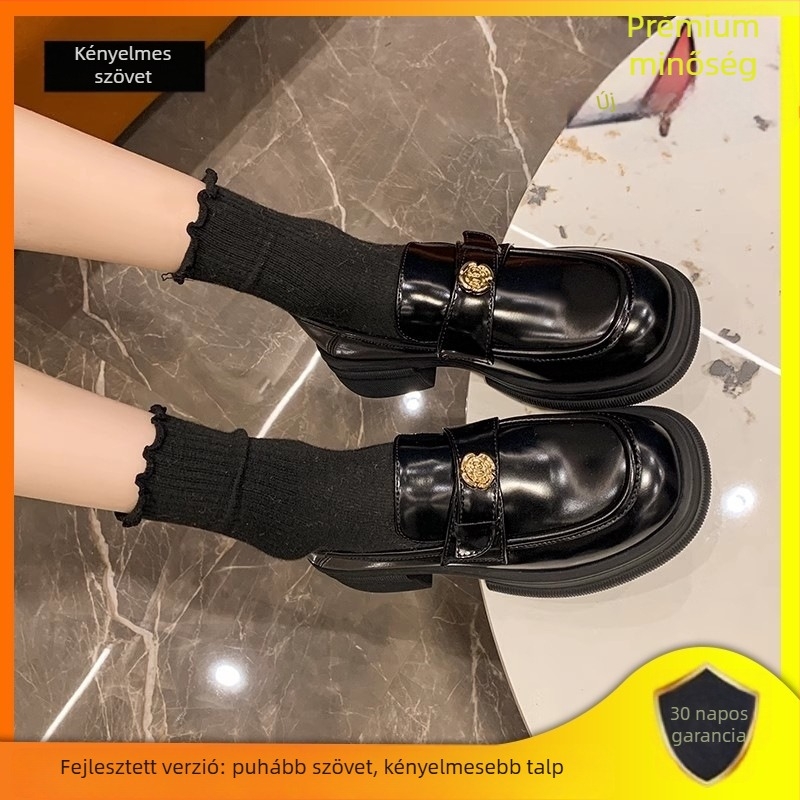 Női Camellia vastag talpú loaferek – slip-on, alacsony sarok, felső: mű plüss, belső: mikrovlás bőr, talp: TPR