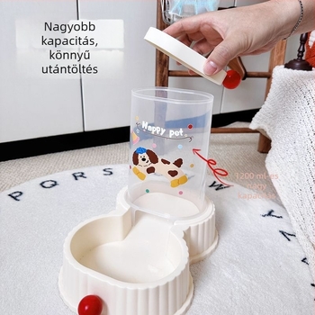 Kutyák és macskák vízadagolója, automata macska etető, háziállat tálak készlete