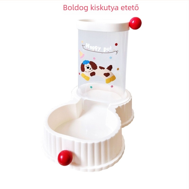Kutyák és macskák vízadagolója, automata macska etető, háziállat tálak készlete