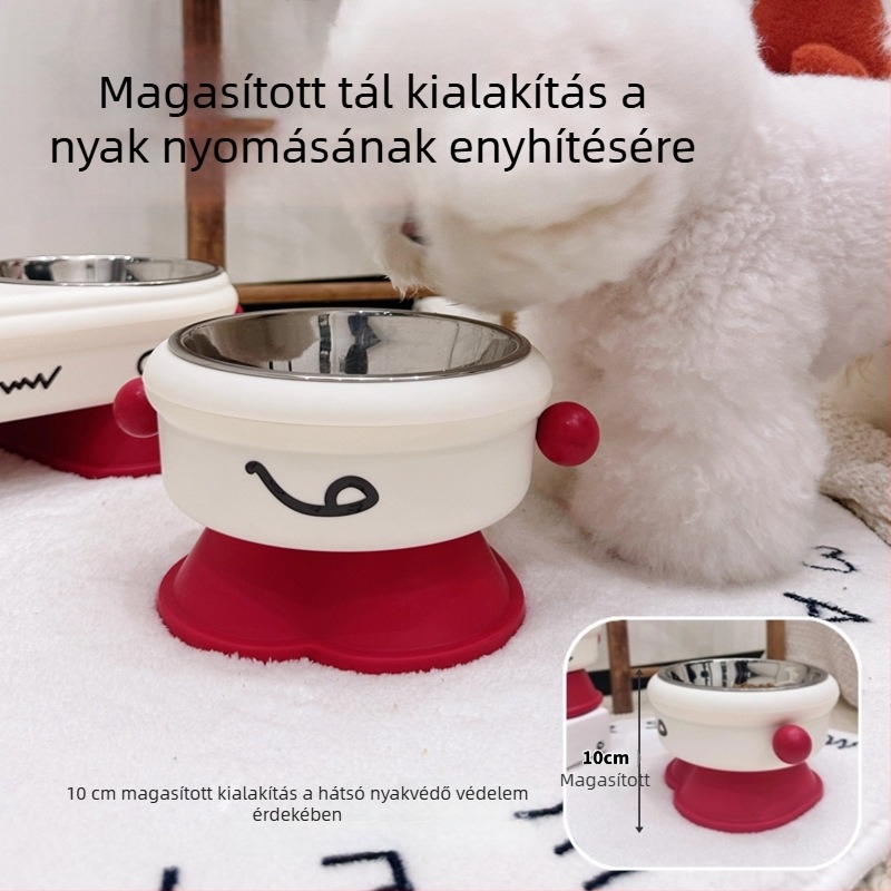 Macska és kutya etető tál, PP anyag, Harry YaYa márka, kézi etetés