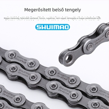 Kerékpár lánc 8–12 sebességhez; magas széntartalmú acél; 12,7-es pitch; hossz 116L/126L