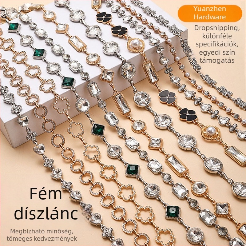 Új köves fém lánc ékszer — divatos, minimalist és sokoldalú kiegészítő luxusérzettel