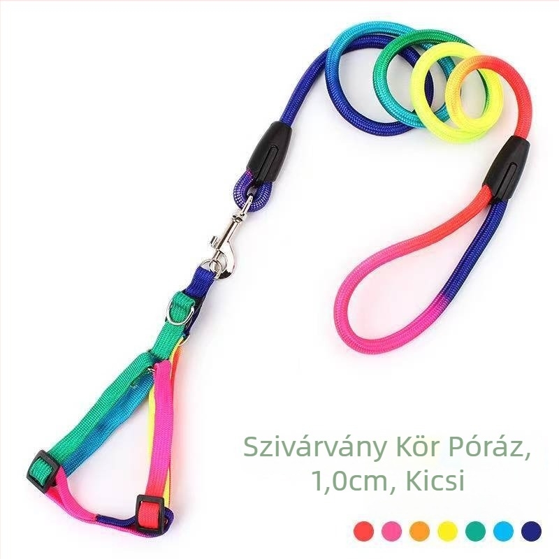 Nylon háziállat póráz és hám - kerek kötél dizájn, Yinuo márka, kutyáknak és macskáknak