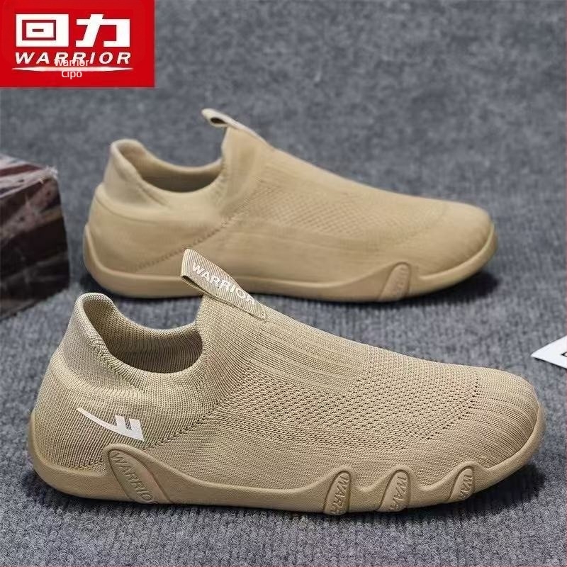 Warrior férfi hálós anyagú slip-on cipő, légáteresztő, könnyű puha talppal, hétköznapi sportcipő