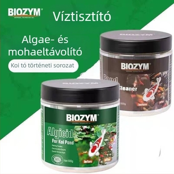 Byinmei Algamentesítő Por Akváriumhoz és Halas Tavakhoz – Eltávolítja a Zöld Algákat, Mohát és Barna Algákat, Biztonságos a Halaknak, 500 g