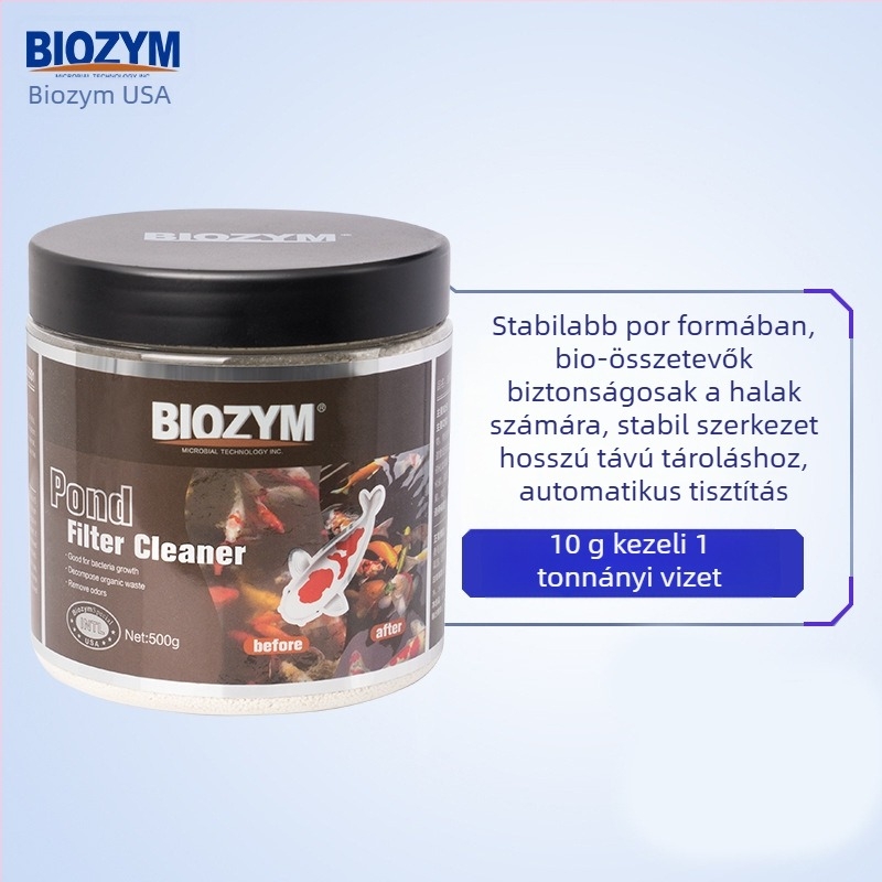 Byinmei Algamentesítő Por Akváriumhoz és Halas Tavakhoz – Eltávolítja a Zöld Algákat, Mohát és Barna Algákat, Biztonságos a Halaknak, 500 g