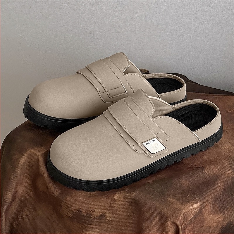 Férfi Mango Toe papucs, alacsony kivágású, Slip-On, PVC talpával, felső rész műbőr, embosszált injekciós formázás, tavasz 2025