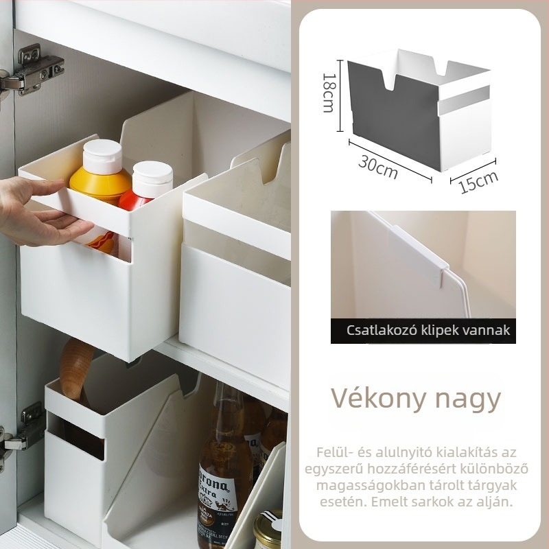 Szekrény tároló kosár, Ud8579 modell, 18 L kapacitás, modern minimalista stílus, autóban történő tárolásra, logó nyomtatása elérhető