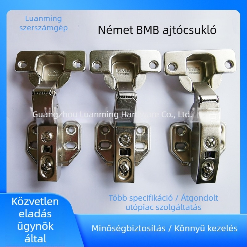 BMB ajtózsanér lengéscsillapítóval és ütéscsillapítóval, acéllemez, irodai és modern otthoni bútorokhoz