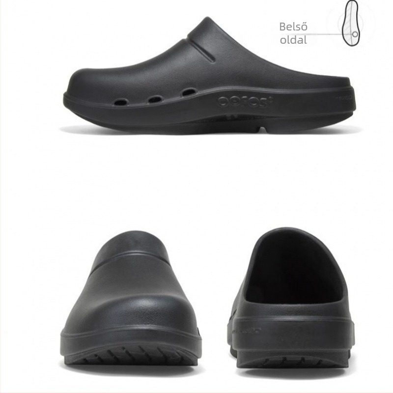 Uniszex házicipő vastag talppal, zárt orr, EVA felső rész és EVA talp, injektált talp