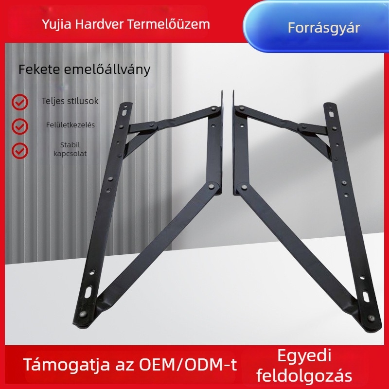 Vasból készült emelőcsuklós keret kanapéágyhoz, dohányzóasztalhoz és íróasztalhoz, modell YJ-012, modern minimalista stílus