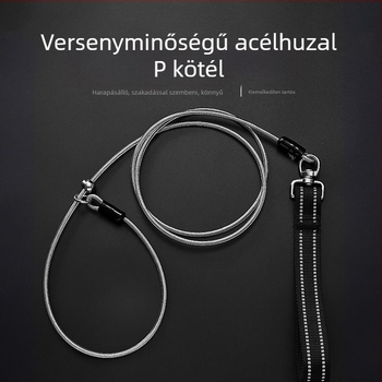 Rozsdamentes acél kutya edzőhurok póráz, sétához, professzionális edzés, erős csomó kialakítás