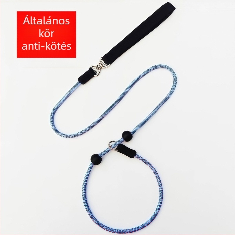 Kutyapóráz lánc edzéshez, ABS anyag, nem nyújtható, mellkasi pánt, modell 34219