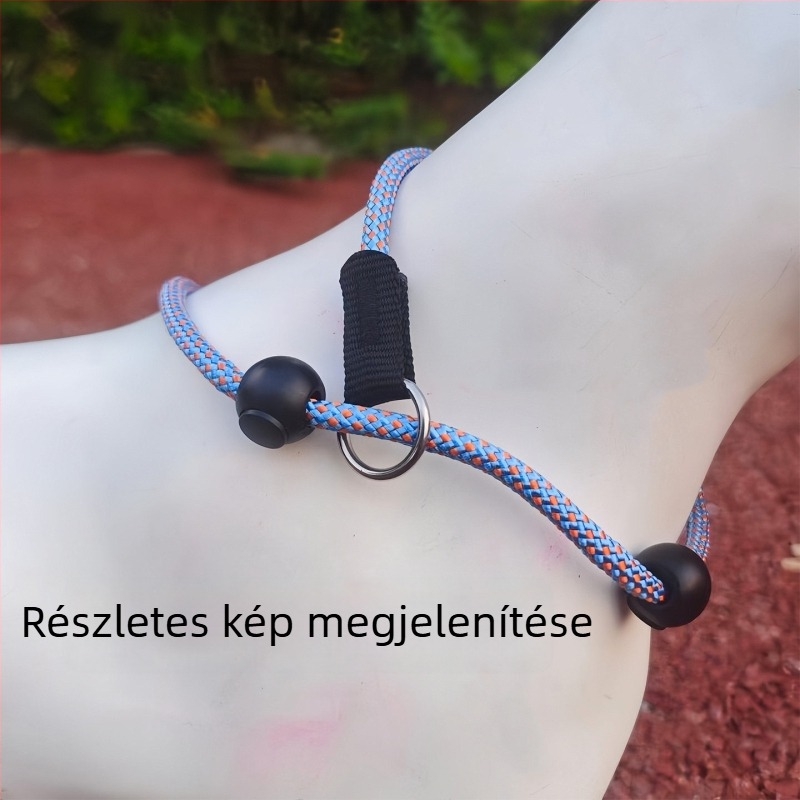 Kutyapóráz lánc edzéshez, ABS anyag, nem nyújtható, mellkasi pánt, modell 34219