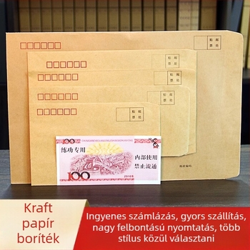 Sanyi kraft papír levélboríték, kínai stílusú boríték, Modell No. 9/C4, nyomtatott logóval