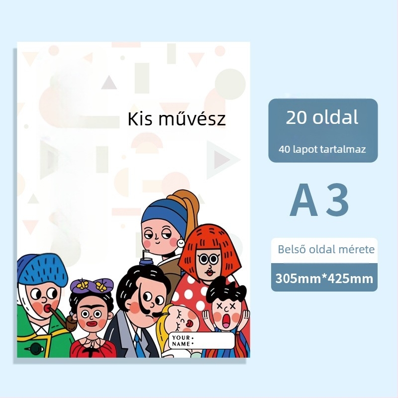 Művészeti alkotások tároló album — Fudele 3320, 40 oldal, vastagság 85, anyag műanyag
