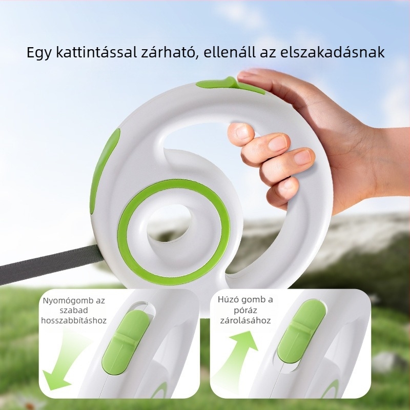 Sour Bear automata visszafutós kutyapóráz – kisméretű és közepes testű kutyák számára, ABS anyag, Jiangsu eredet
