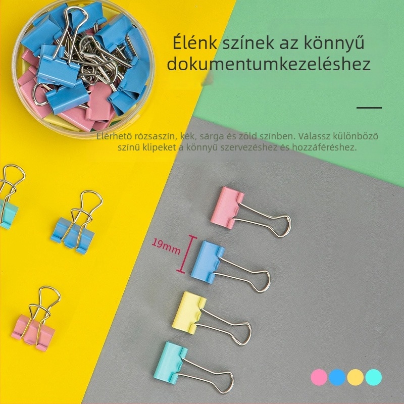 Deli 8555ES rozsdamentes acél nagy klipsz dokumentumokhoz