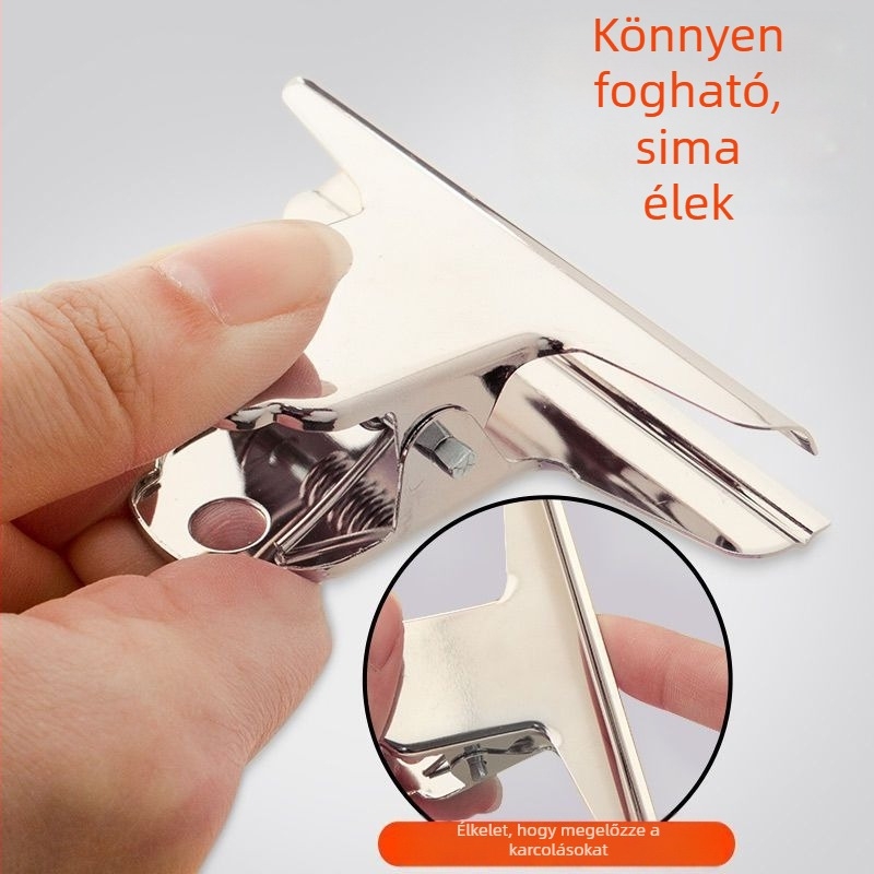 Kaisheng nagy csipesz rozsdamentes acélból dokumentumokhoz és újságokhoz