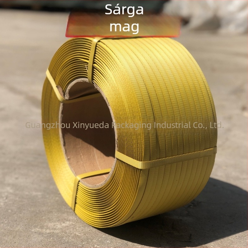 Xinyueda csomagoló szalagok, szélesség 12 mm, vastagság 0.65 mm, hossz kb. 3000 m