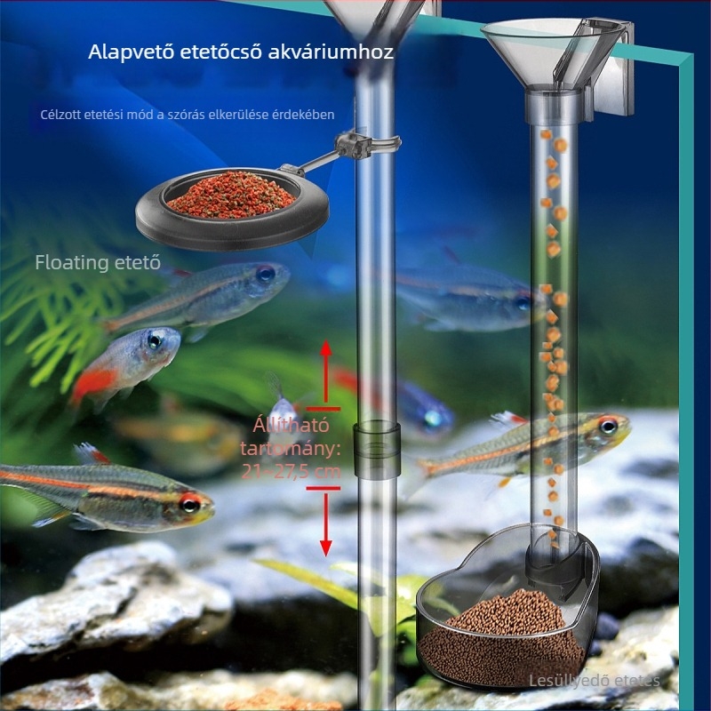 Akvarisztikai etetőgyűrű és cső adagoló — műanyag, márka Aquatic craftsmen, 0,1 kg, 96 darabos készlet